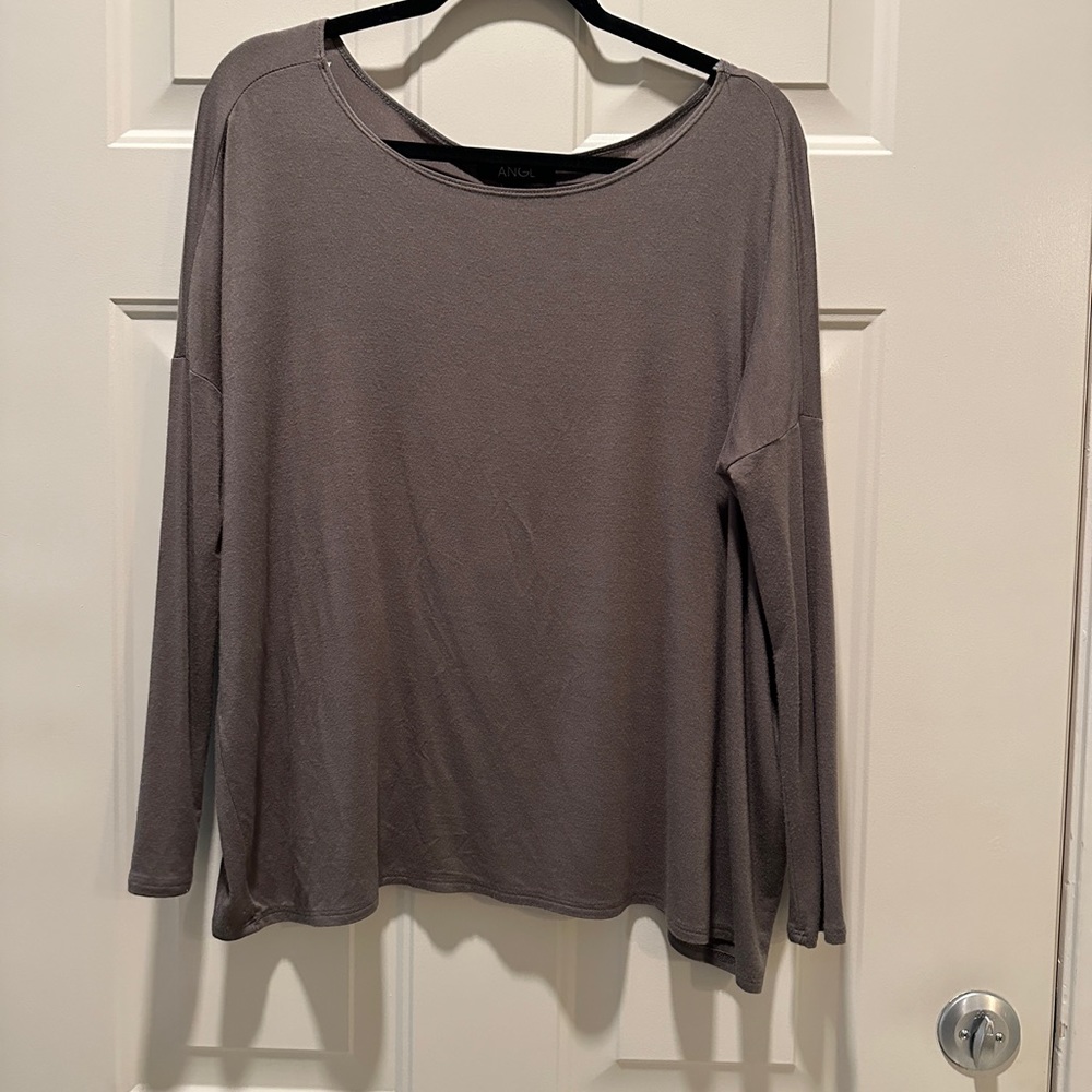 ANGL Long Sleeve Olive Green Tunic Size S